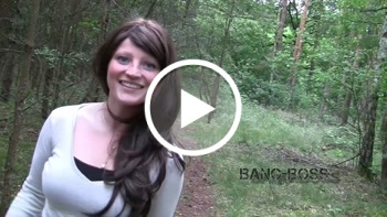 BANG-BOSS: Junge Schlampe eiskalt im Wald benutzt