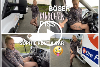 devil-sophie: BÖSER MÄDCHEN PISS SOPHIE Rent a Car